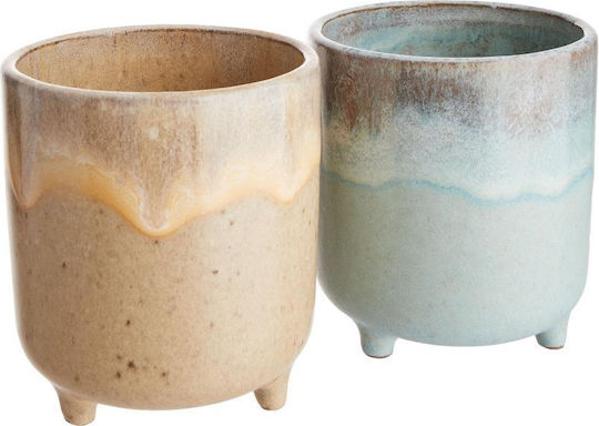 Tide Plant Pot with Blue and Beige Legs