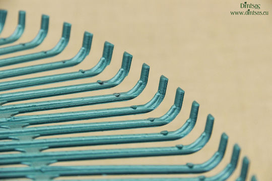 Plastic Triangular Lawn Rake Olive
