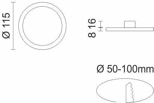 Adjustable LED Panel Light 8W 3000K