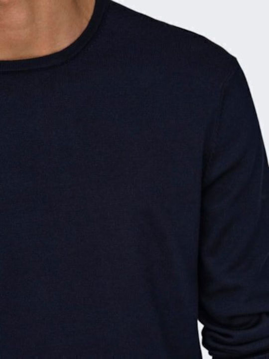 Long Sleeve Sweater Navy Blue