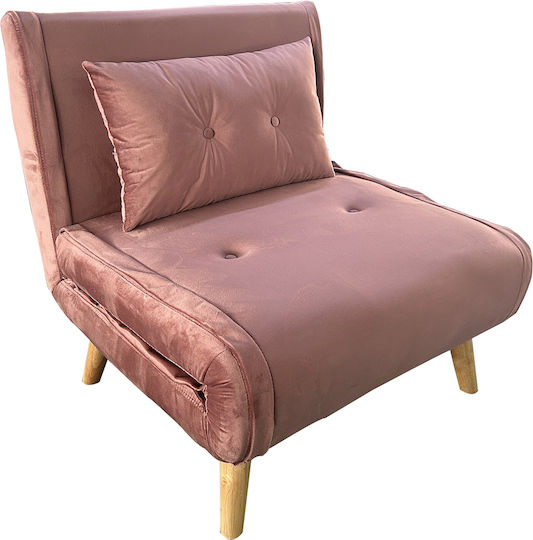 Πολυθρόνα Κρεβάτι 77x80x79cm Σάπιο Μήλο