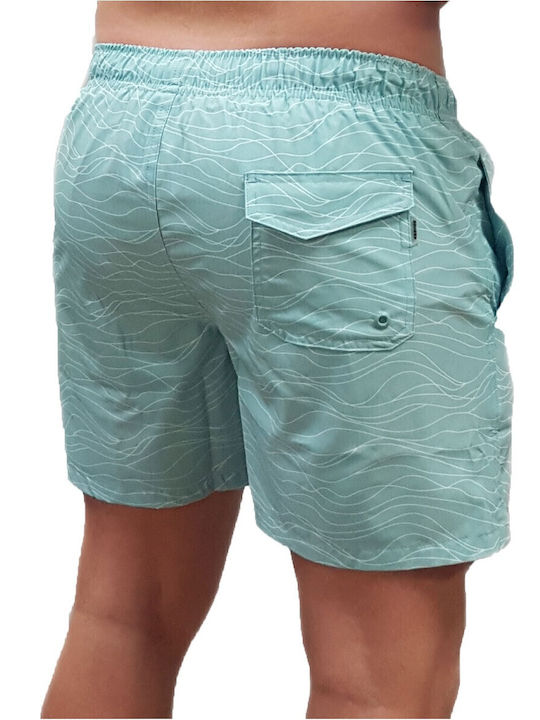 Rebase Herren Badehose Shorts Aqua Haze, Green