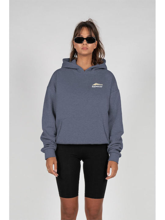 Mj Gonzales Ladies Wave V.1 X Heavy Oversized Hoody Vintageblue Basi Mjg11705-02428