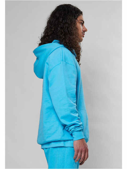 Sweatshirt with Hood Aqua