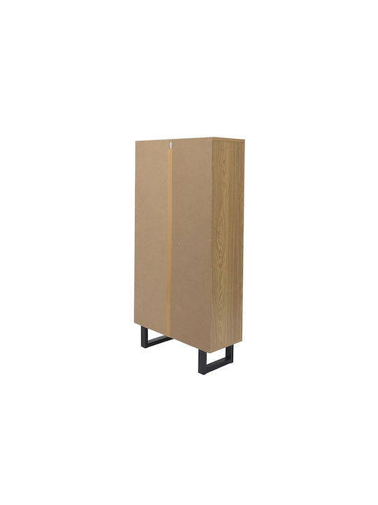 Metallic Shoe Organizer Brown 60x24x115cm