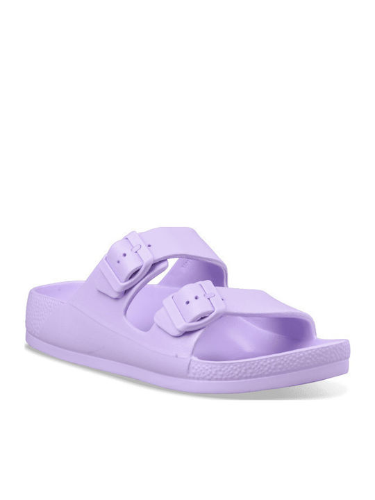 Șlapi în Stil Sandale Violet