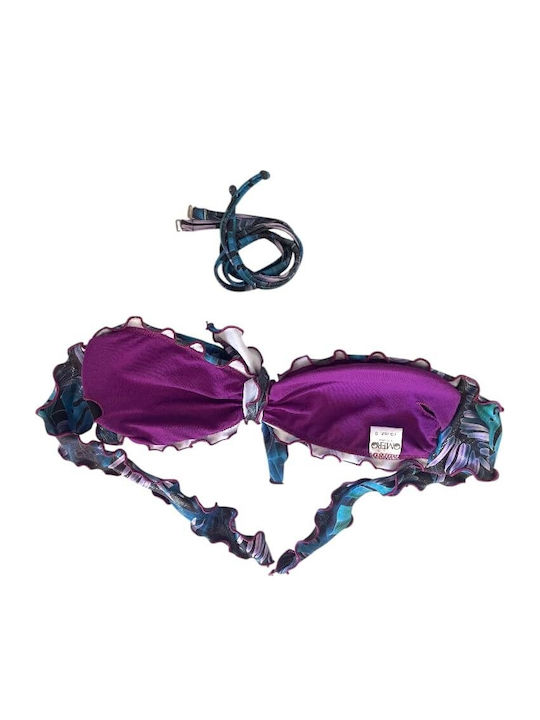 Strapless Bikini Top με Ενίσχυση Πουά