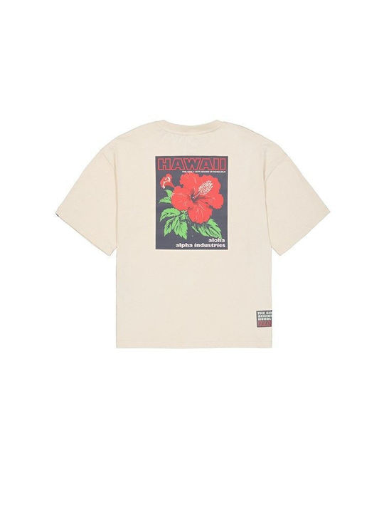 T-shirt Εκρου
