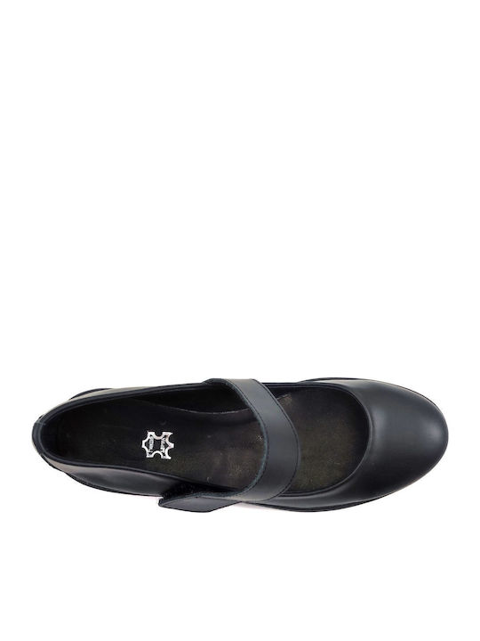 Leather Ballerinas Black