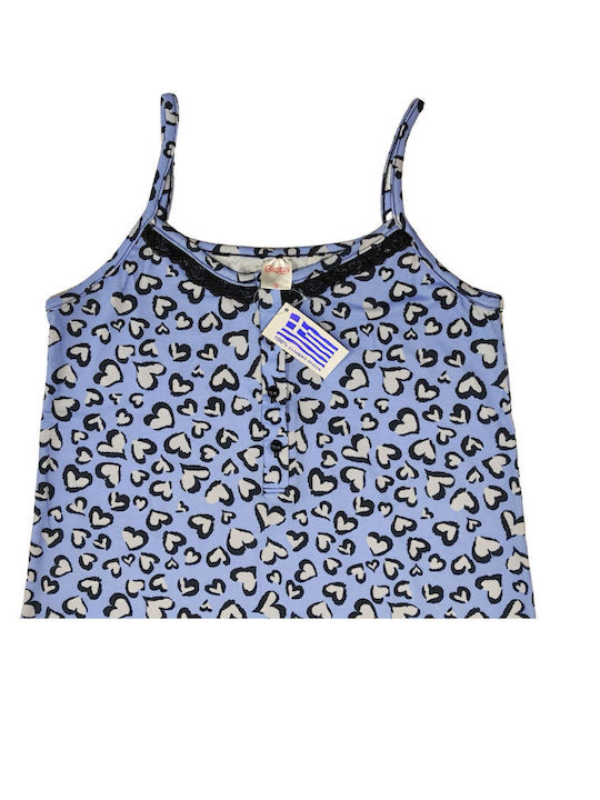 Giota Summer Women's Nightdress Light Blue