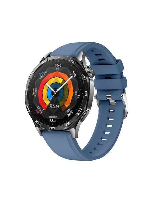 Каишка Силикон Син (Xiaomi Watch S4 Sport, Xiaomi Watch 5 Active)
