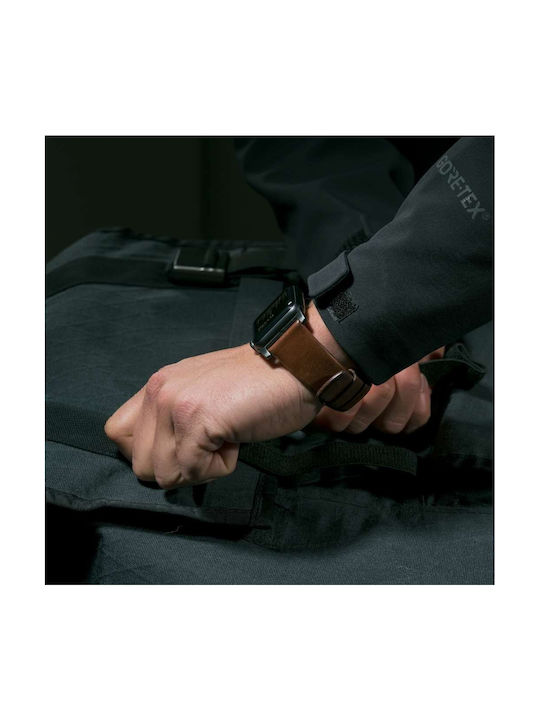 Nomad Armband Leder Schwarz (Apple Watch 46mm/49mm, Apple)