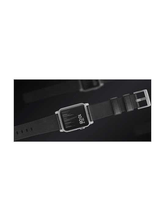 Nomad Armband Leder Schwarz (Apple Watch 46mm/49mm, Apple)
