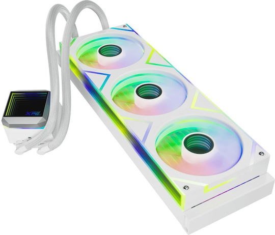 Adata Levante II 360 Water Cooling AIO CPU With 3 Fans 120mm And RGB Lighting White