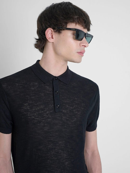 Short Sleeve Blouse Black
