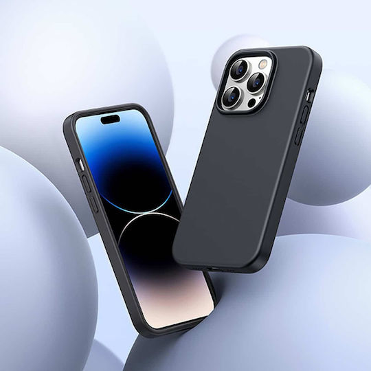 Ugreen Back Cover Σιλικόνης Σετ με Τζαμάκι Μαύρο (iPhone 14 Pro)