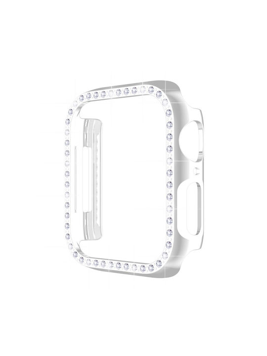 Enkay Carcasă de Plastic în culoarea Argintiu pentru Apple Watch Seria 7, 8, 9 - 41mm