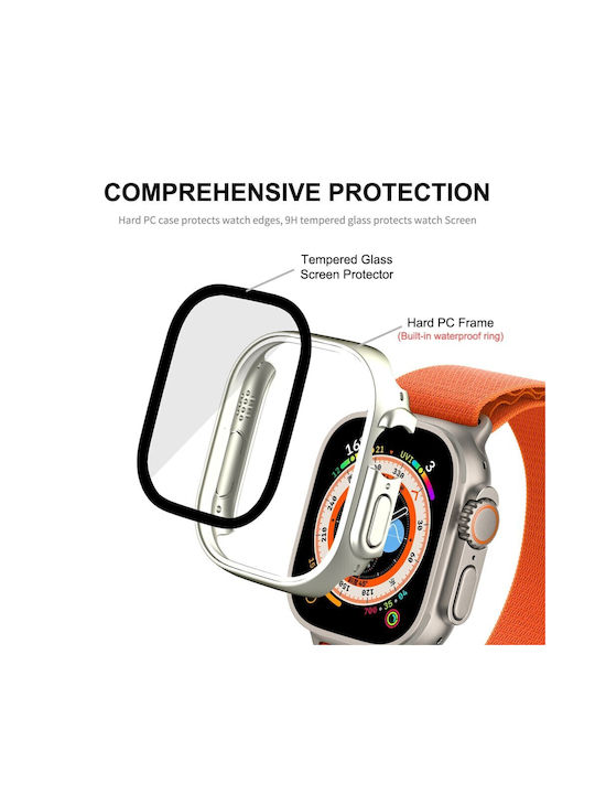 Enkay Πλαστική Θήκη σε Ροζ χρώμα για Apple Watch Ultra 1, Ultra 2