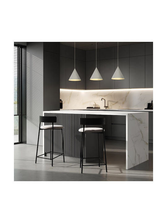 TK Lighting Κρεμαστό Φωτιστικό Μαύρο με Ντουί E27 25x25x160εκ.
