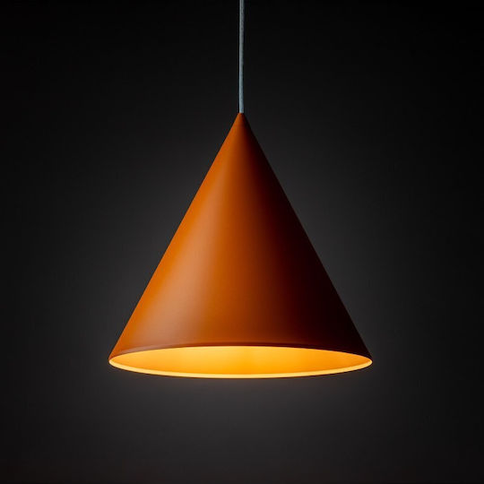 TK Lighting Κρεμαστό Φωτιστικό Πορτοκαλί με Ντουί E27