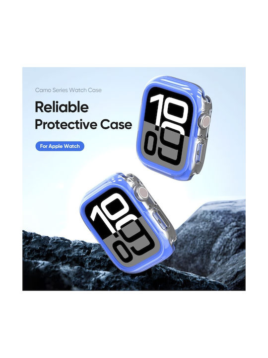 Apple Watch Series 7 8 9 45mm Dux Ducis Camo Series Case Blue