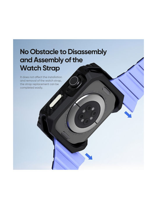 Apple Watch Series 7 8 9 45mm Dux Ducis Damo Series Case Black
