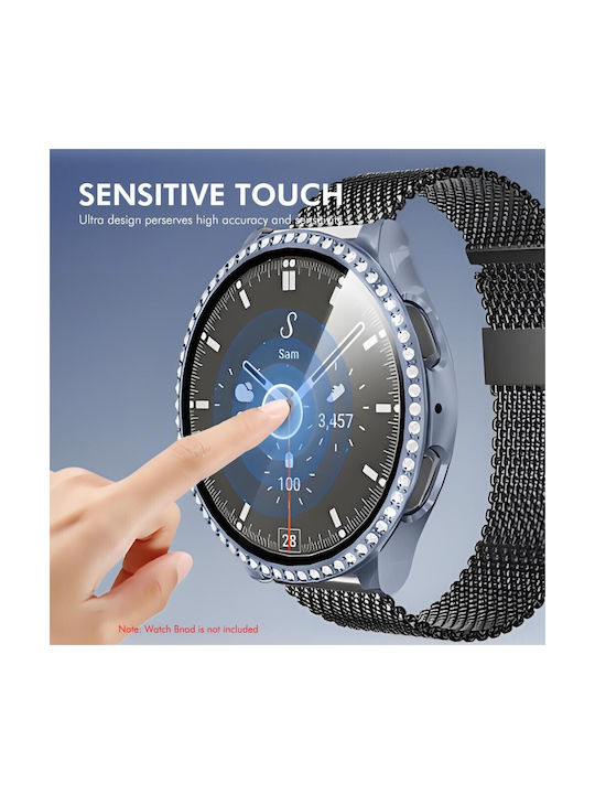 Samsung Galaxy Watch 7 44mm Enkay Θήκη Προστασία Οθόνης Silver