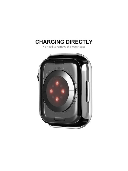 Apple Watch Series 7 8 9 41mm Enkay Θήκη Προστασία Οθόνης Silver