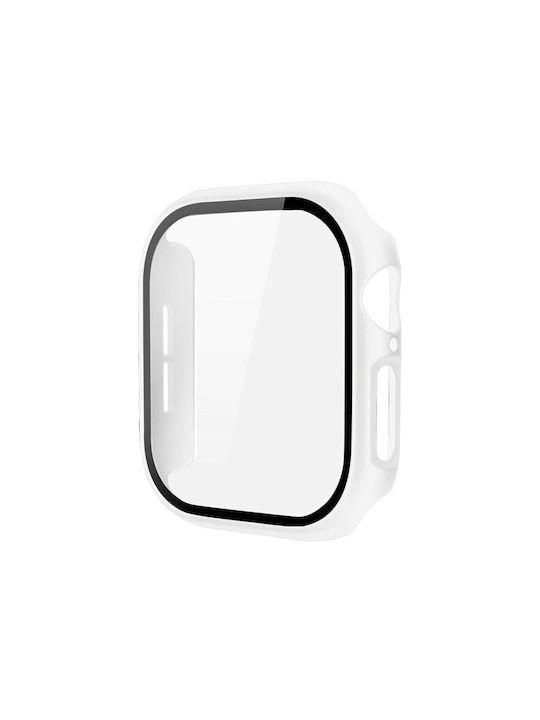 Apple Watch Serie 10/46mm Imak Tragbare Hülle Schutzfolie Weiß