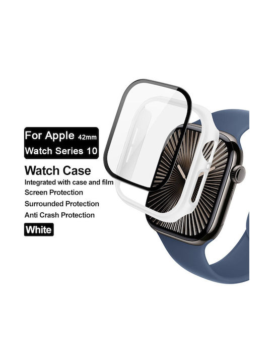 Apple Watch Series 10/46mm Imak Case Screen Protection White