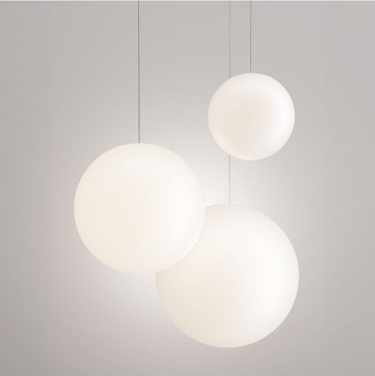 Zafferano Pendant Light White 25x25cm