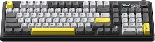 Ajazz AK980 Gaming Mechanical Keyboard with Gift Switch V2 switches and RGB lighting (English US) Gray