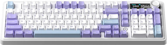 Ajazz AK980 Gaming Mechanical Keyboard with Gift Switch V2 switches and RGB lighting (English US) Purple