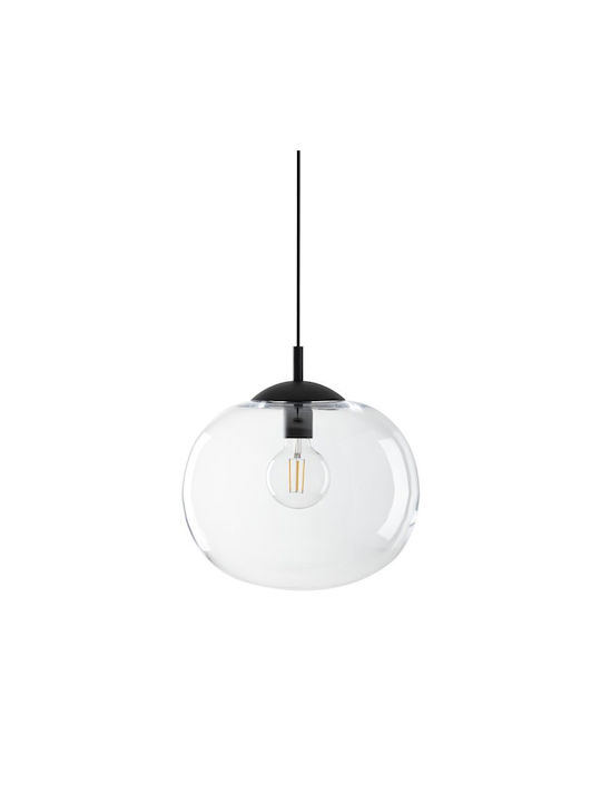 TK Lighting Κρεμαστό Φωτιστικό Διάφανο με Ντουί E27 35x35εκ.