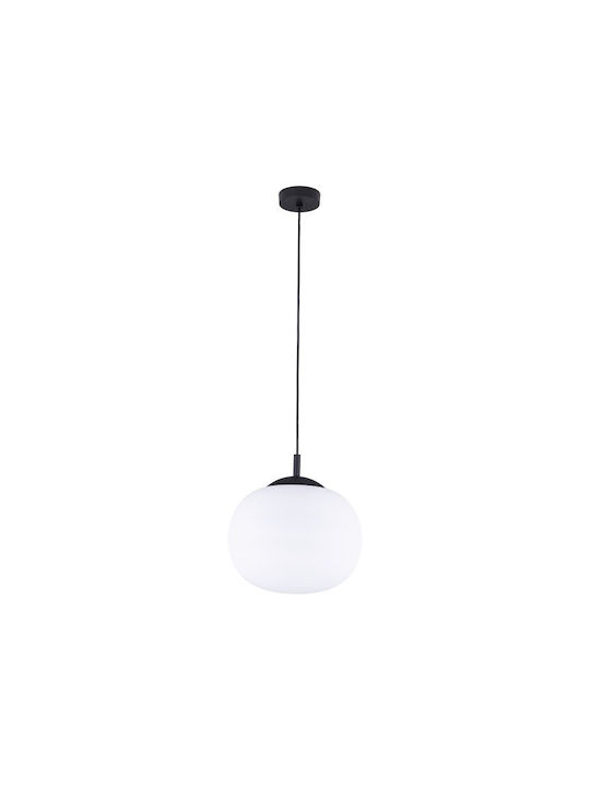 TK Lighting Κρεμαστό Φωτιστικό Διάφανο με Ντουί E27 35x35εκ.