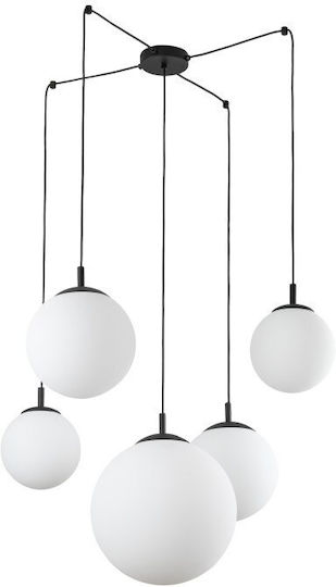 TK Lighting Κρεμαστό Φωτιστικό Λευκό για 5 Λαμπτήρες E27
