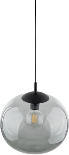 TK Lighting Κρεμαστό Φωτιστικό Μαύρο με Ντουί E27 35x35εκ.