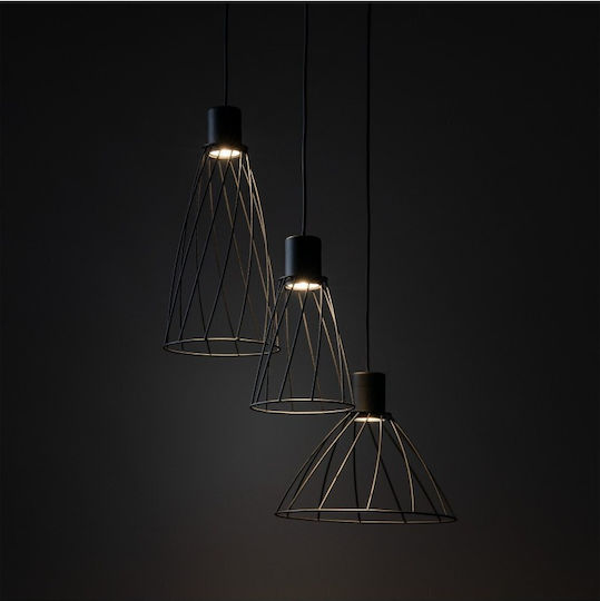TK Lighting Hängelampe Schwarz 50cm
