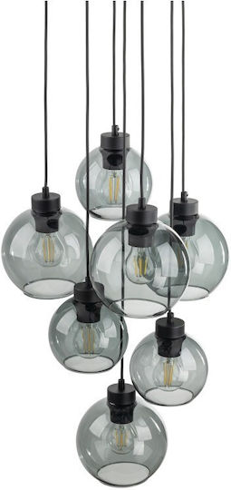 TK Lighting Cubus Κρεμαστό Φωτιστικό Γκρι 49εκ.