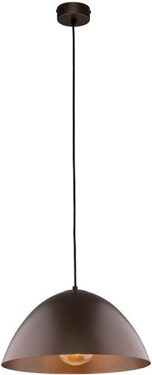TK Lighting Висящо Осветително Тяло Кафяв с Цокъл E27 34x165см.