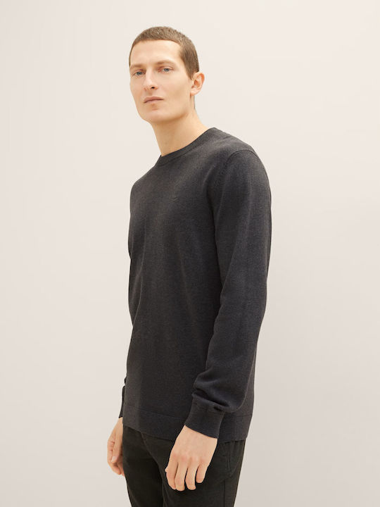 Basic Long Sleeve Anthracite Sweater