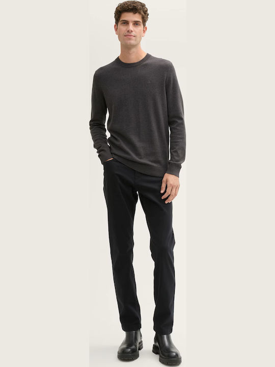 Basic Long Sleeve Anthracite Sweater