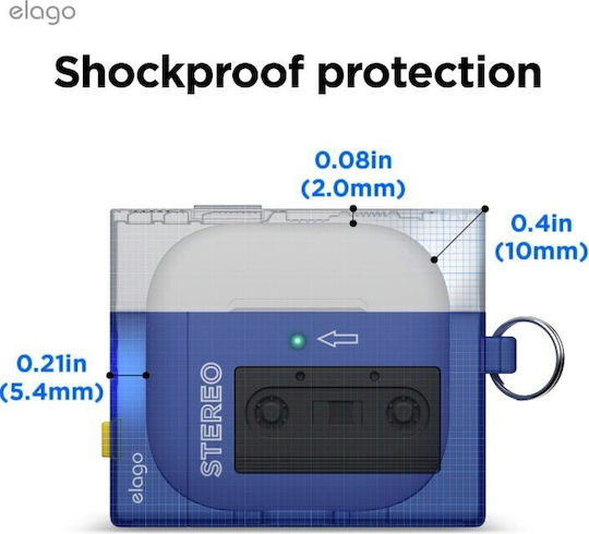 Elago Cassette Player Hang Case Θήκη Σιλικόνης σε Πολύχρωμο χρώμα για Apple AirPods 4