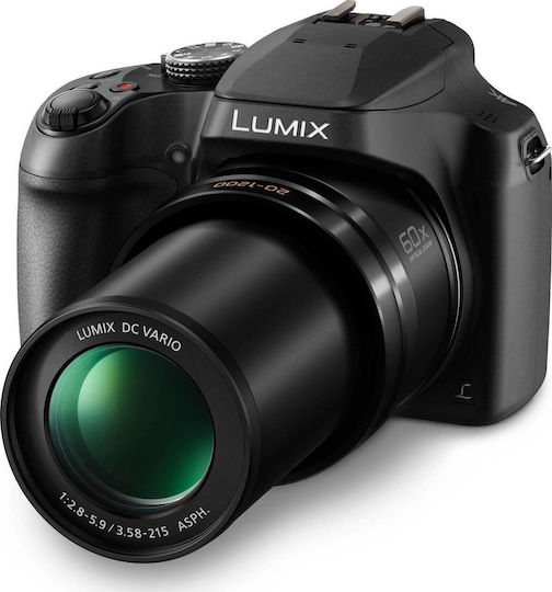 Panasonic Lumix DC-FZ82D Spiegellose Kamera Gehäuse Schwarz