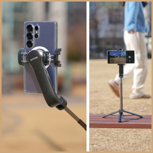 Araree Selfie Stick Cell Phone Tripod Bluetooth Black
