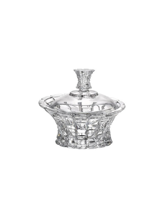 Crystal Bohemia Φοντανιέρα Κρυστάλλινη με Καπάκι Διάφανη Crystal Bohemia Φοντανιέρα Κρυστάλλινη με Καπάκι Διάφανη