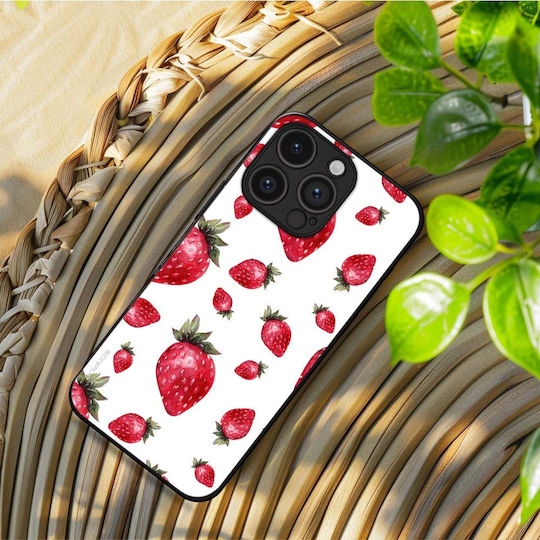 Sonique Fruit Series Case Motorola Moto E22 4G Strawberry 01