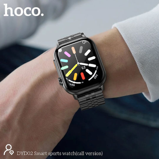 Hoco DYD02 Smartwatch με Παλμογράφο (Μαύρο)