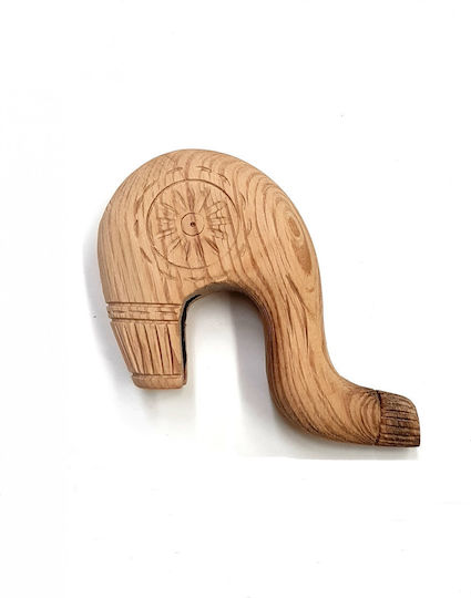 Wooden Art Wooden Walking Cane Head Kermes Oak 0613