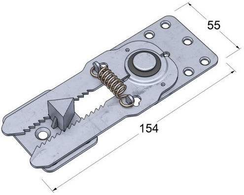 Connection Joint for Two Sections of Finetto Metal Sofa 111-015#001#9#